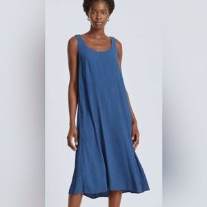 Everlane The Naia Ripple Tank Midi Dress Size Large